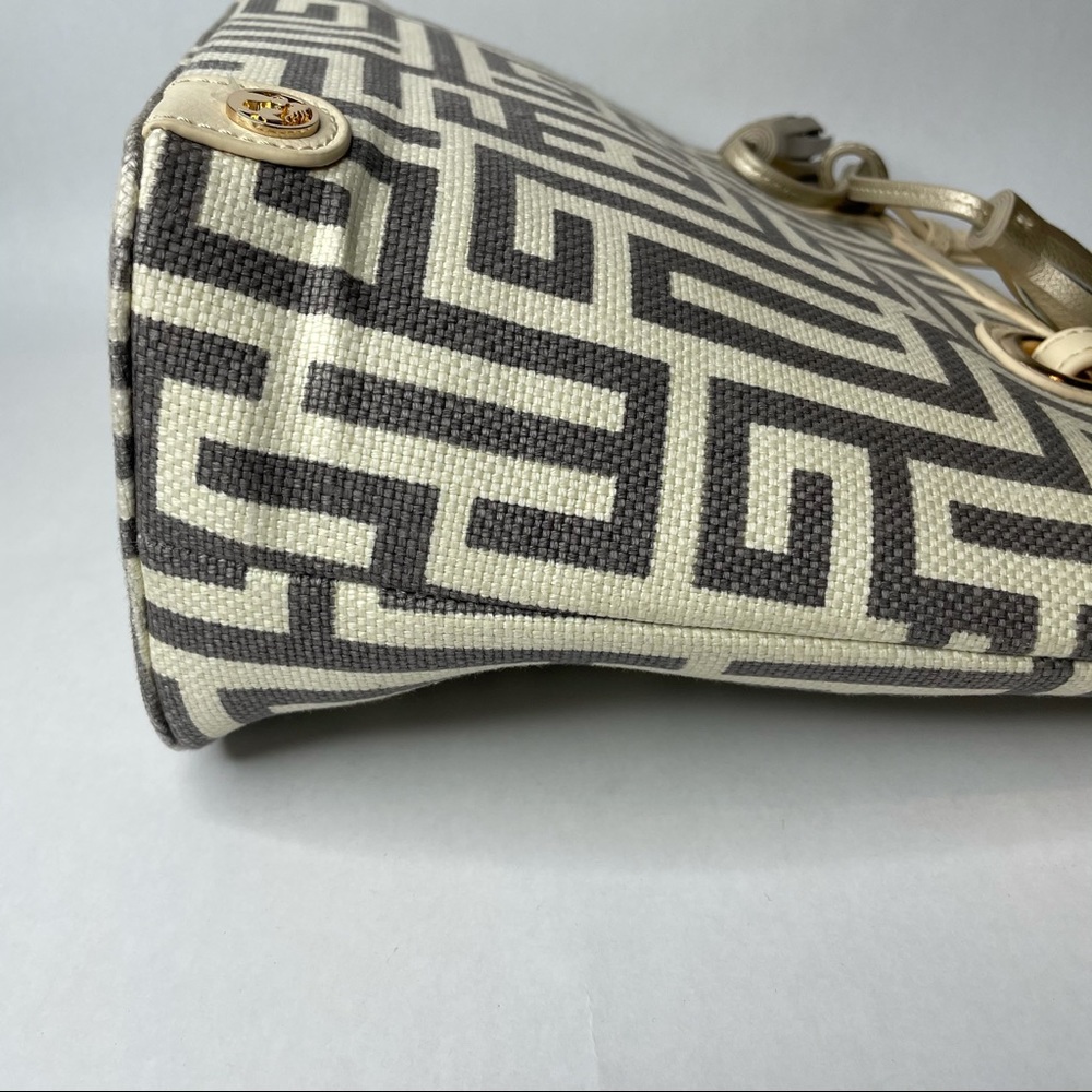 NWOT Spartina 449 Greek Key Island Linen Tote - Picture 7 of 15